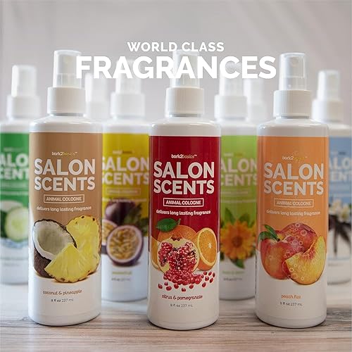 Miniatura 5 de Bark2Basics Salon Scents Colonia de aseo para mascotas, 8 onzas, perfume natural de grado profesional para perros y gatos, larga duración,