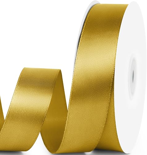 Miniatura 192 de Cinta de satén de 5/8" x 100 yardas - Cinta de seda naranja otoñal con carrete - Ideal para envolver regalos, ramos florales, manualidades