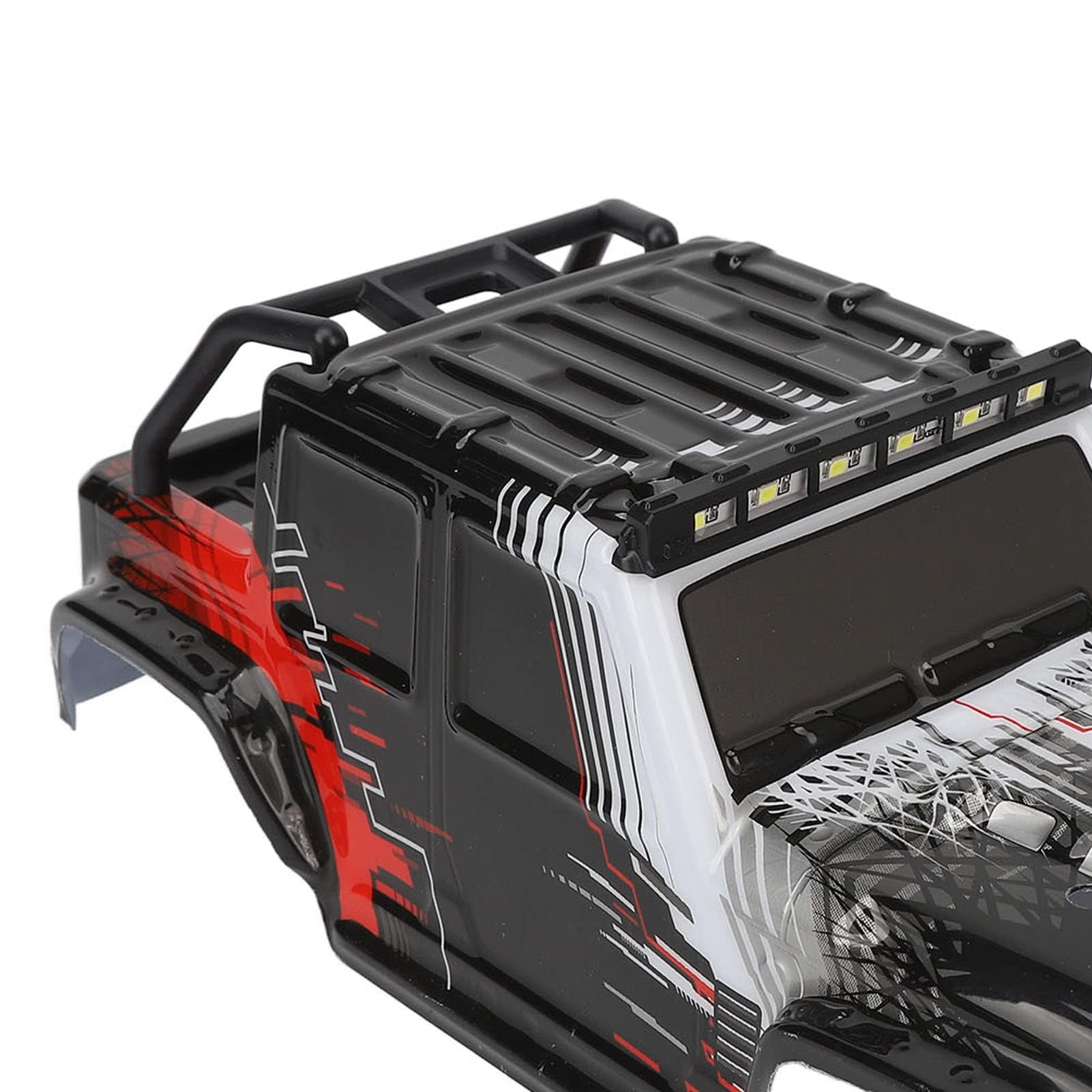 Alomejor Auto RC, Scocca PVC Resistente agli Urti Radiocomandata 1/16 Scala Componenti Elettronici per Amatori Gare Outdoor e Indoor