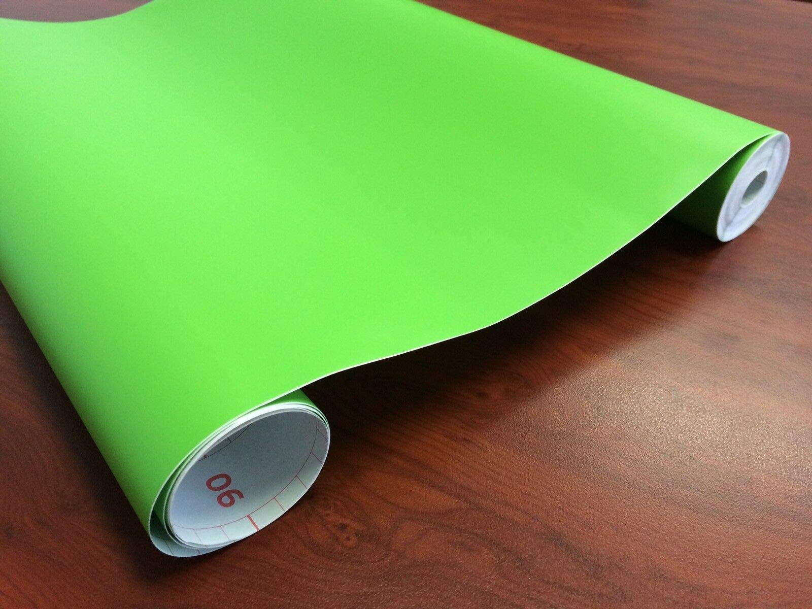Fusion Graphix Matt Green Vinyl Contact Paper Decorative Self Adhesive Shelf Liner Waterproof Removable Peel and Stick Wallpaper for Bedroom Living Room Wall Décor 24X24 INCH 1