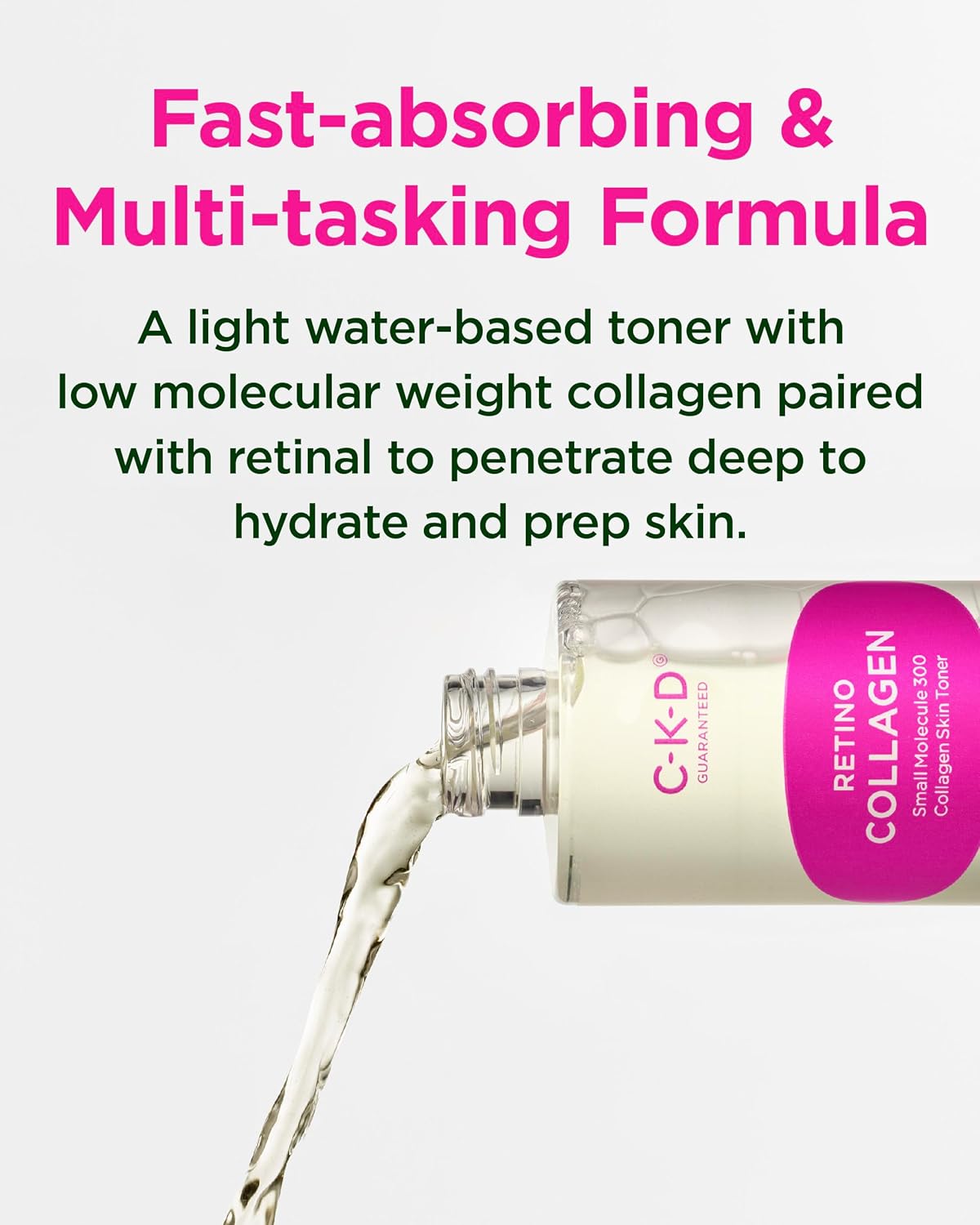 CKD Retino Collagen Skin Toner - Gentle Daily Korean Toner for Hydrating and Smoothing and Skin Texture Improvement. Suitable for Sensitive and Dry Skin. Korean Skin Care. 8.79 fl oz - Image 3