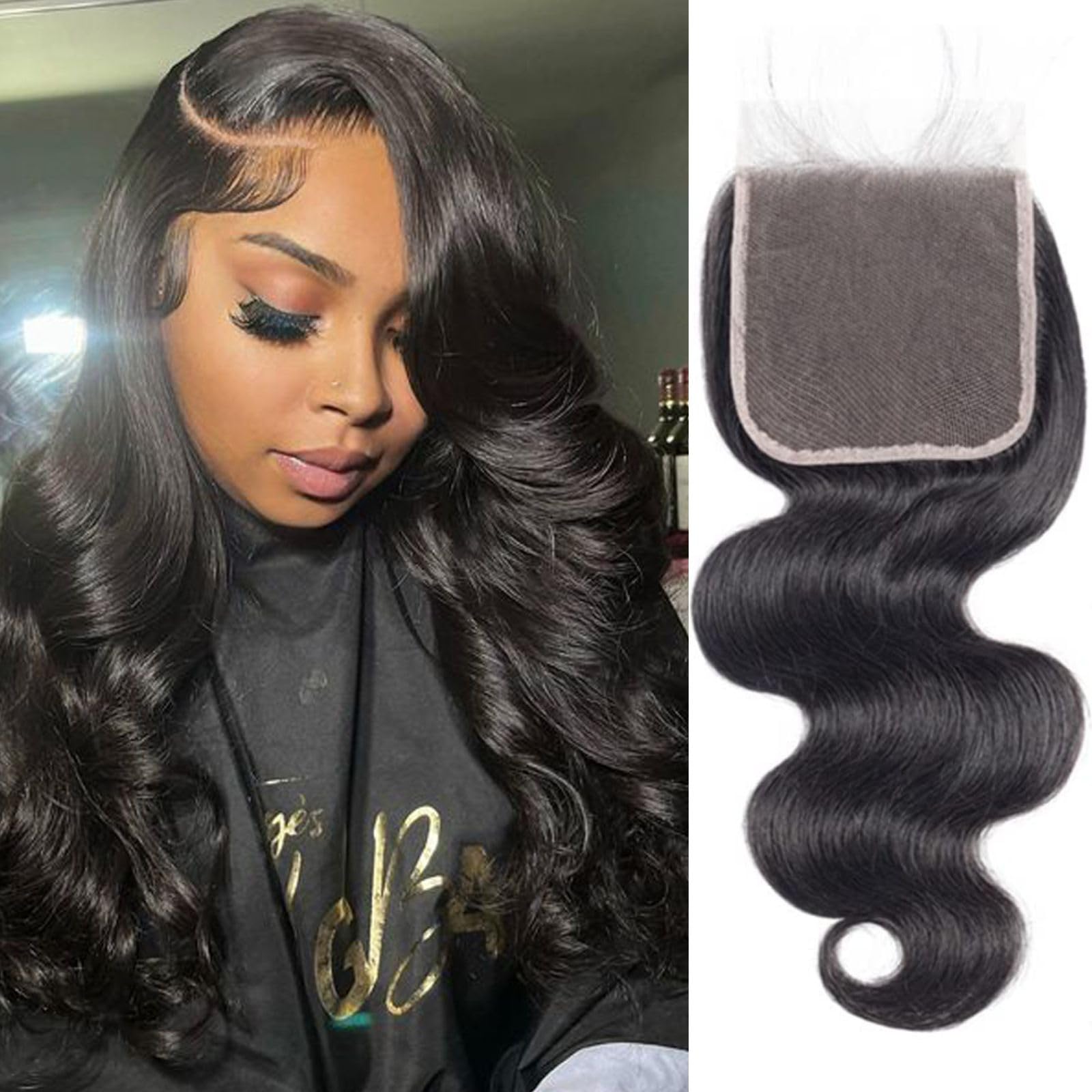 Human Hair Closure Body Wave Hd Lace Closure 12A Virgin Remy Human Hair for Black Women 5x5 Hd Lace Closure Weave Pre Plucked 5X5 Hd Transparent Lace