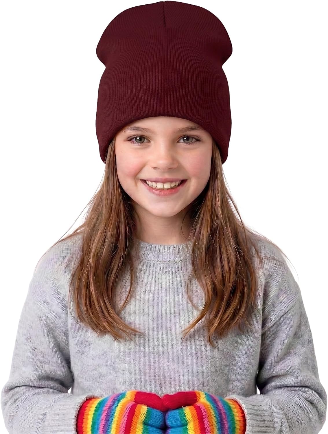 COUVER Unisex Knitted Winter Beanie for Girl and Boy