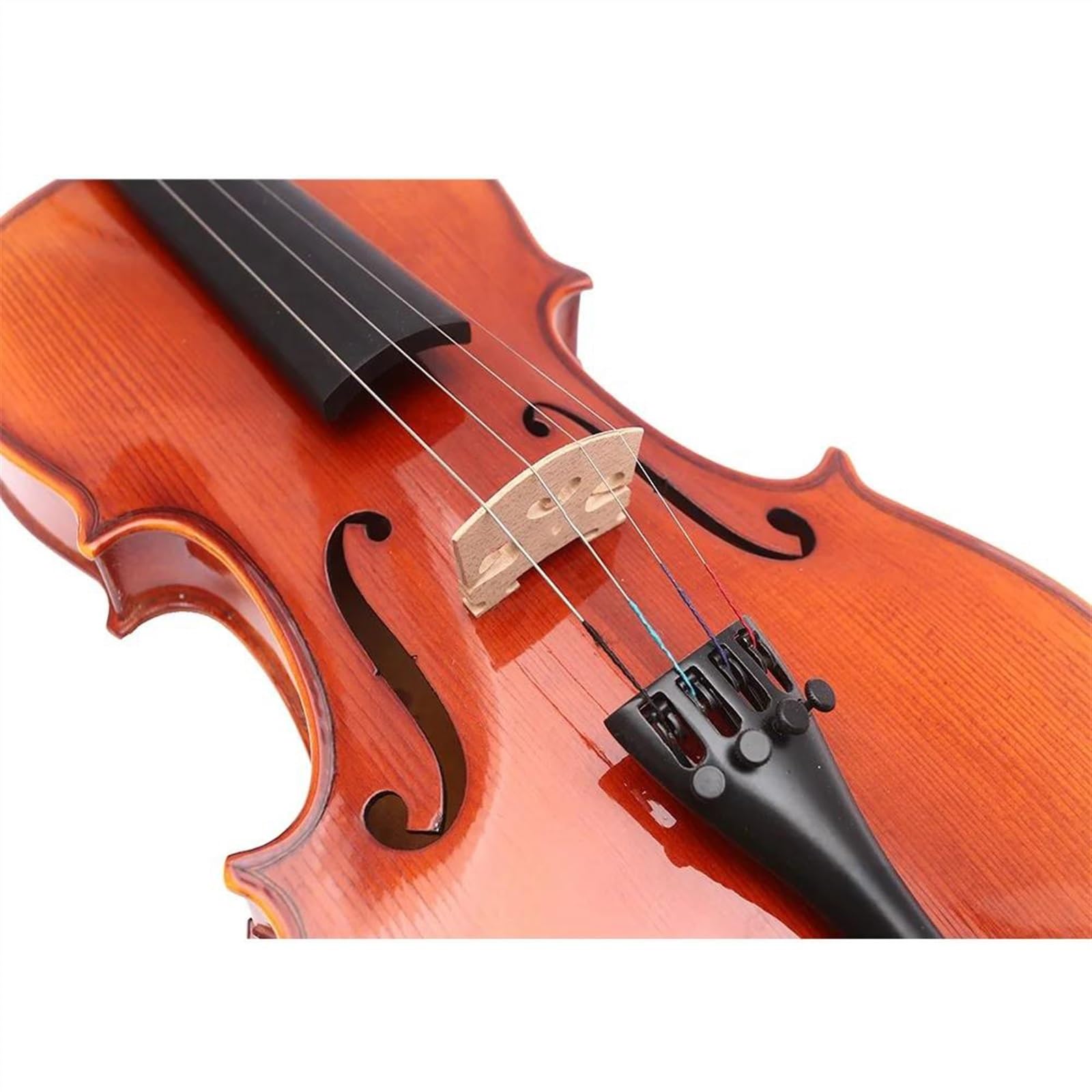 Violine Vintage Handgefertigte Flammenvioline Rückseite/Zarge Aus Massivem Ahorn