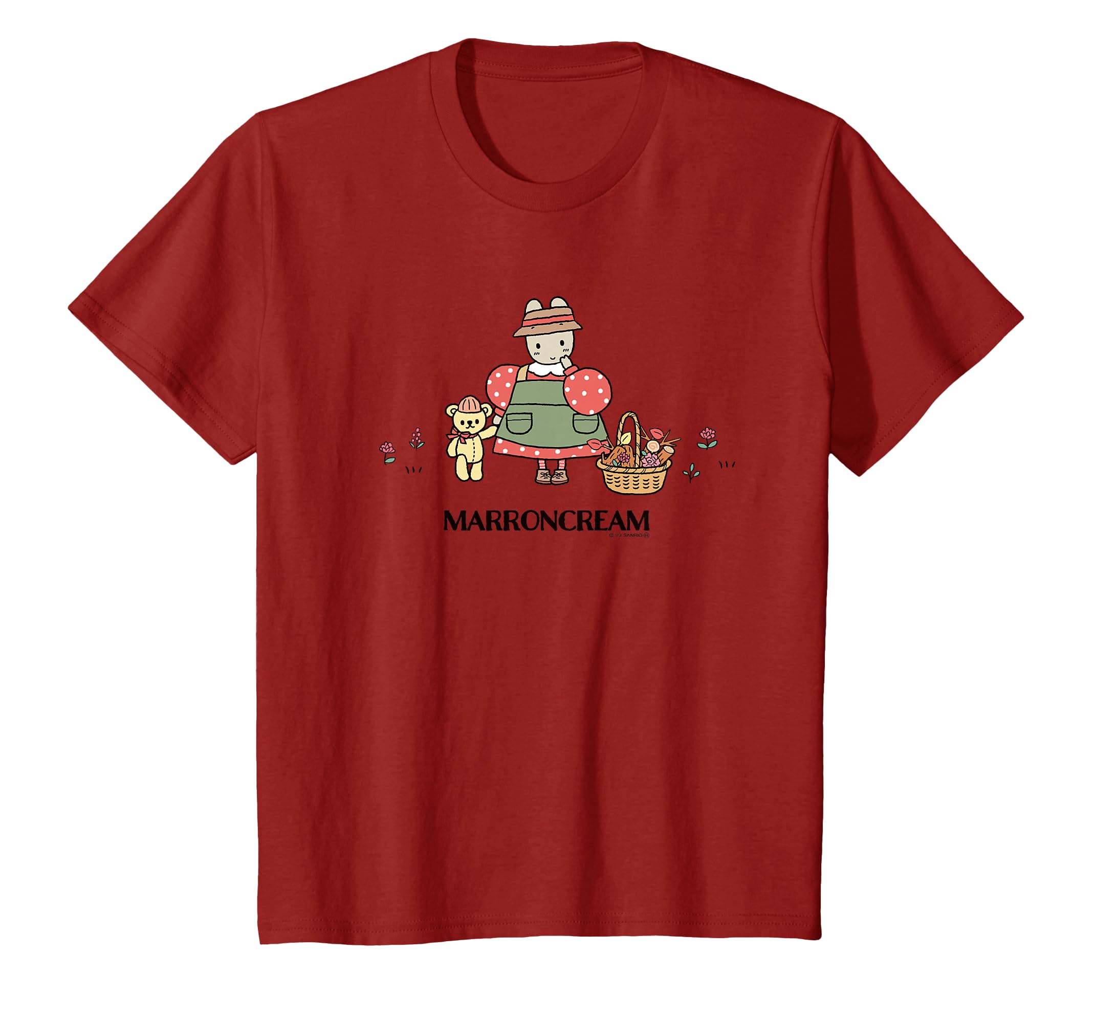 Amazon | マロンクリーム くまさんと一緒 Tシャツ | Tシャツ