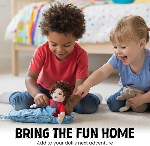 Miniatura 7 de Saco de dormir para muñeca con almohada adjunta.