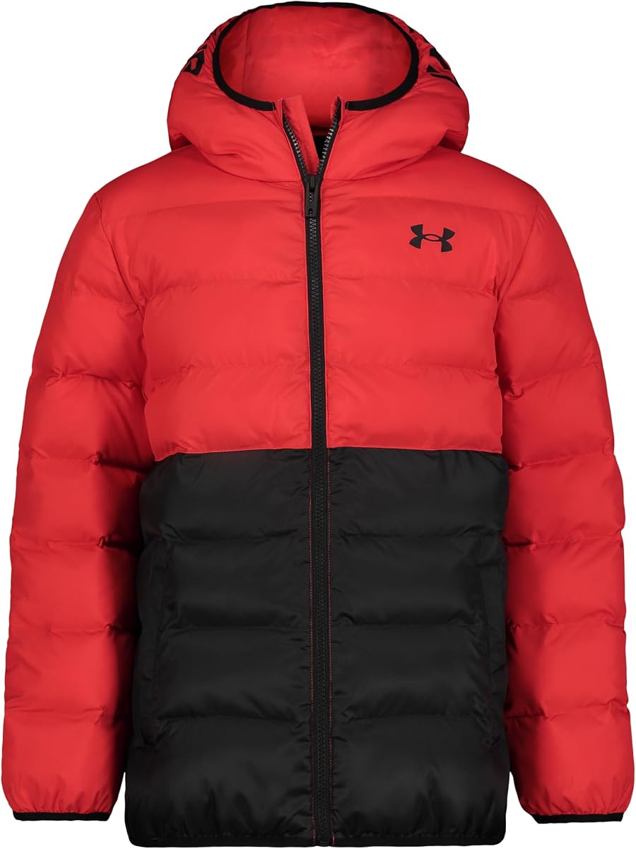 Under Armour Boys' Pronto Hooded Puffer Jacket, Lightweight & Water Repellent