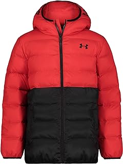 boys Pronto Colorblock Puffer Jacket, Mid-weight, Zip Up Closure, Repels Water
