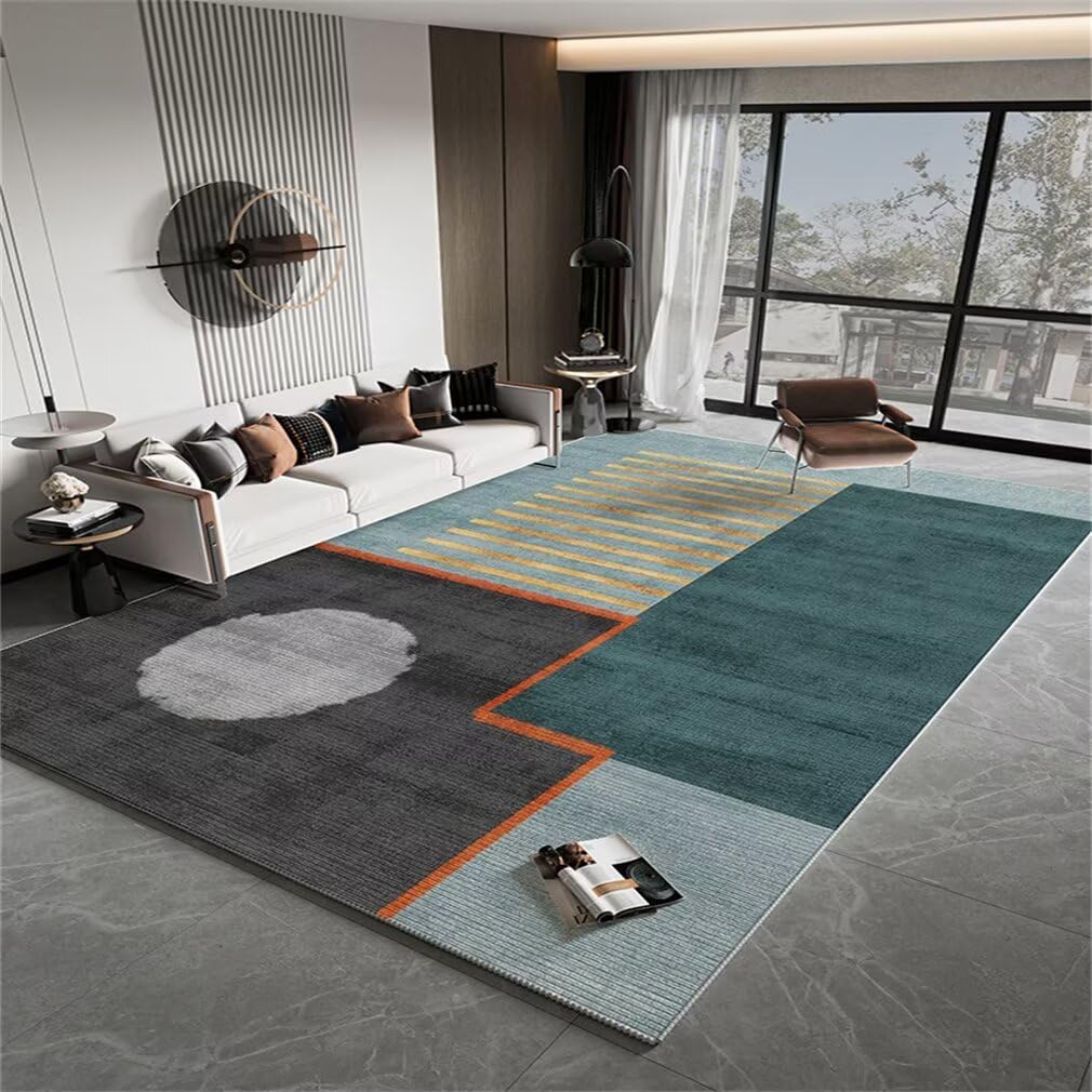 Tapis priere enfant antidérapant et grand tapis de chambre gris 200x250