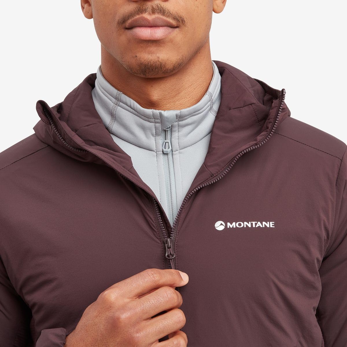 MONTANE Sudadera Marca Modelo Fireball Lite Hoodie Dark Garnet M