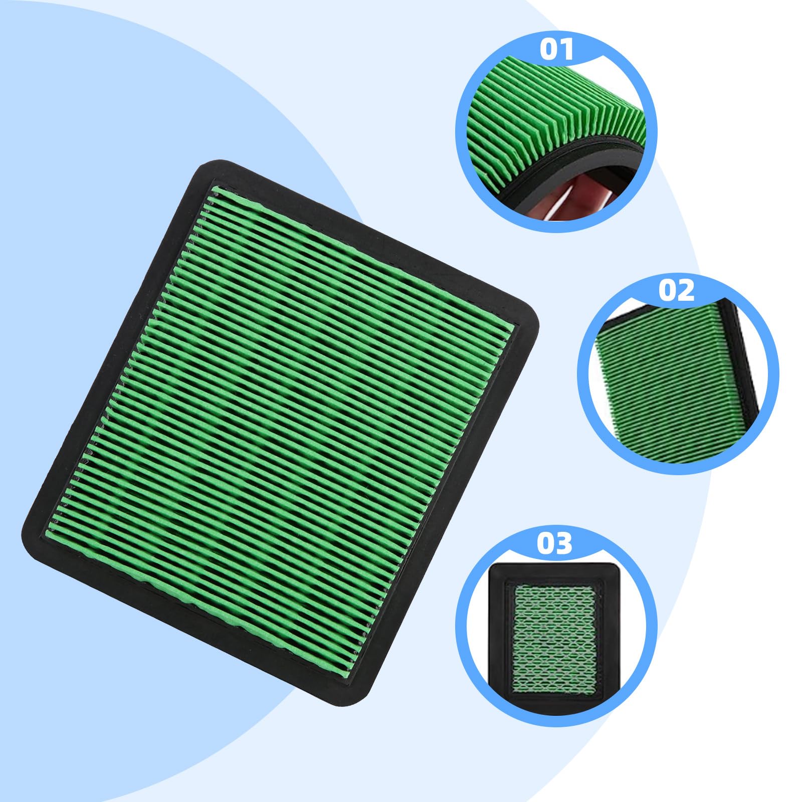 Kit Tondeuse Gcv160 Kit Filtre à Air Tondeuse Honda - Boîtier + Filtre + Couvercle - Compatible GCV160 GCV190 Filtre Gcv160 Gcv190