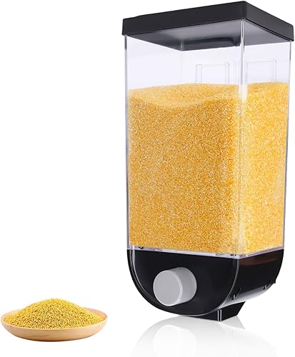 Dispensador de arroz, dispensador de cuentas de lavandería para colgar en la pared, contenedor de almacenamiento de alimentos secos, contenedor de