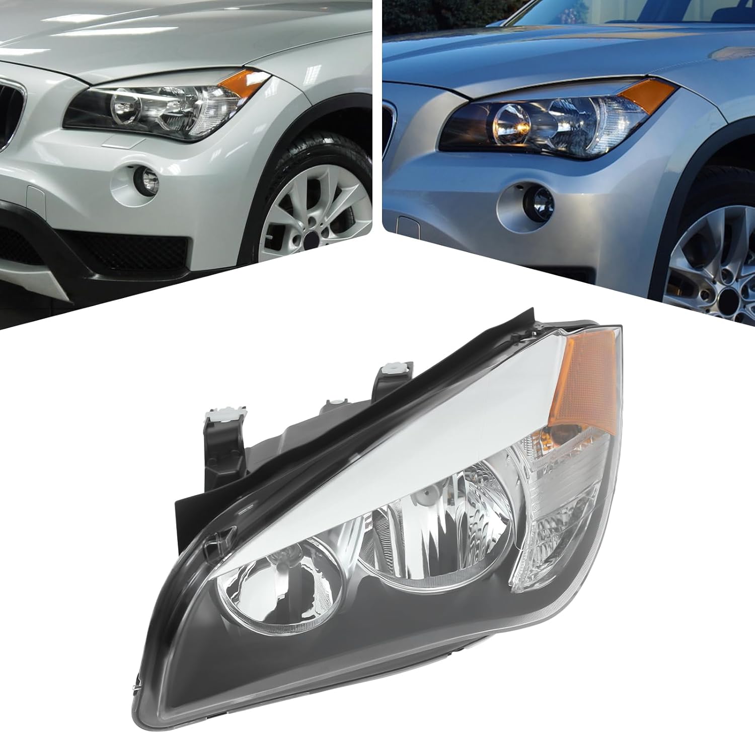 For 2013 2014 2015 BMW X1 Halogen Headlight, 63117290237 |BM2518151, Left Drier Side Headlight (Left Side)