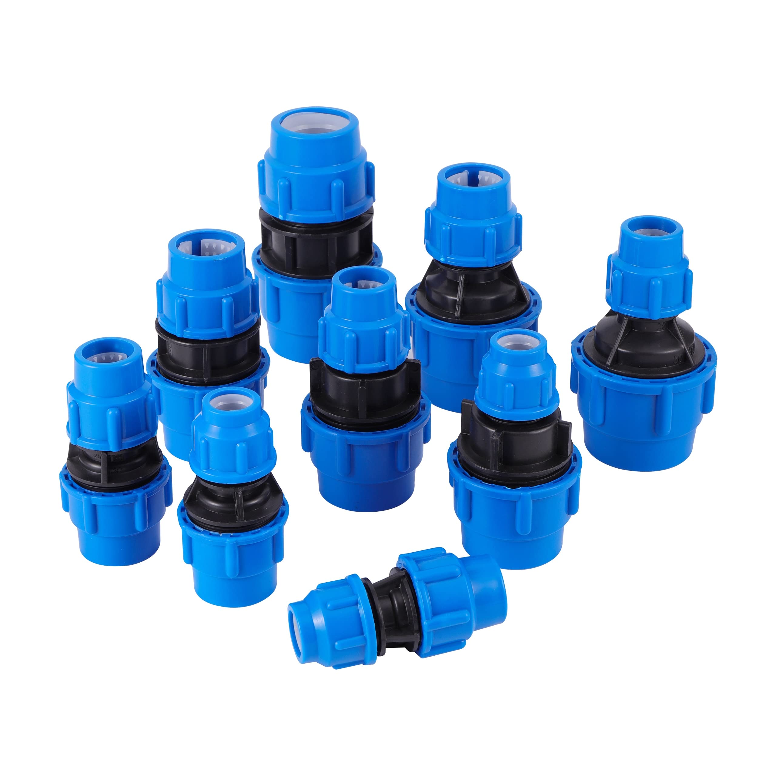HMTE 25-20/32-20/32-25/40-20/40-25/40-32/50-25/50-32/50-40mm PE Tubería Reductora Conector Recto Jardín Granja Riego Tubería Accesorios (Color : 50-40) (32)