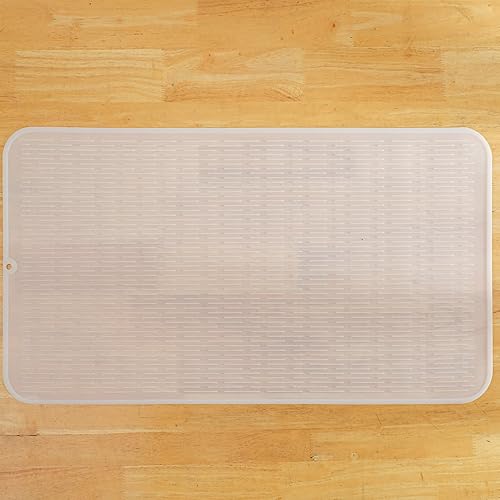 Miniatura 259 de Tapete de silicona para secado de platos para múltiples usos, fácil de limpiar, ecológico, resistente al calor, tapete de silicona para encimera