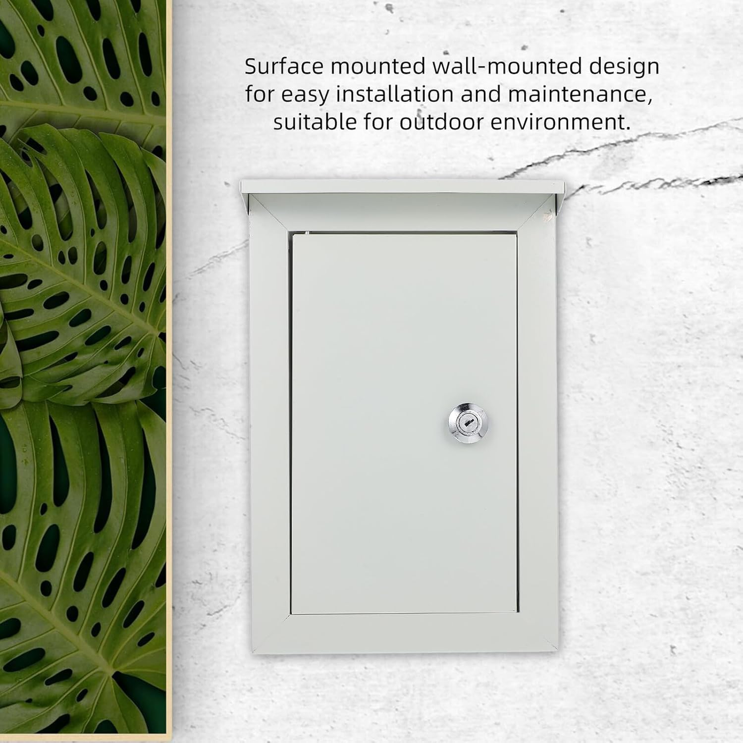 SAFIGLE Outdoor Metal Electrical Box Wall-Mounted Breaker Box Enclosure for Weather-Resistant Power Junction Dustproof DIY Electronic Control Case for Circuit Protection