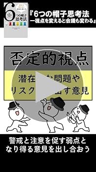 6つの帽子思考法 ──視点を変えると会議も変わる (フェニックス