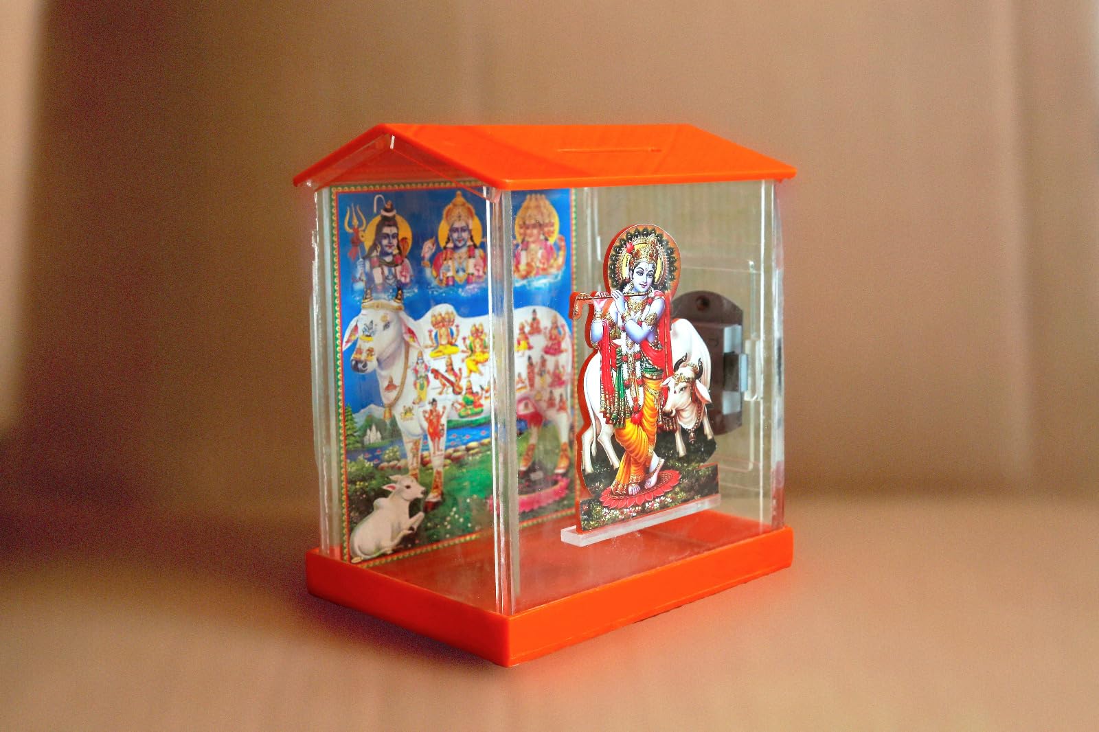 Vaishnavi Enterprises Donation Box, Cow Money Box (Orange) (B0DFQLD9J1) Amazon Price History, Amazon Price Tracker