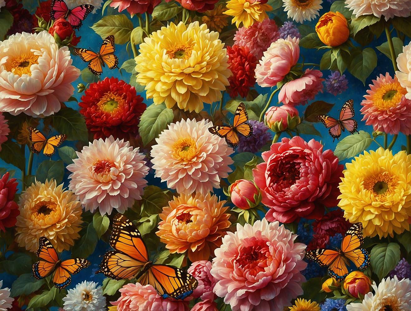 Adult 1000 Piece Jigsaw Puzzle Collection – Relaxing Scenic, Wildlife, Nature & Ocean Designs – Premium Quality Puzzles (Butterfly Garden)