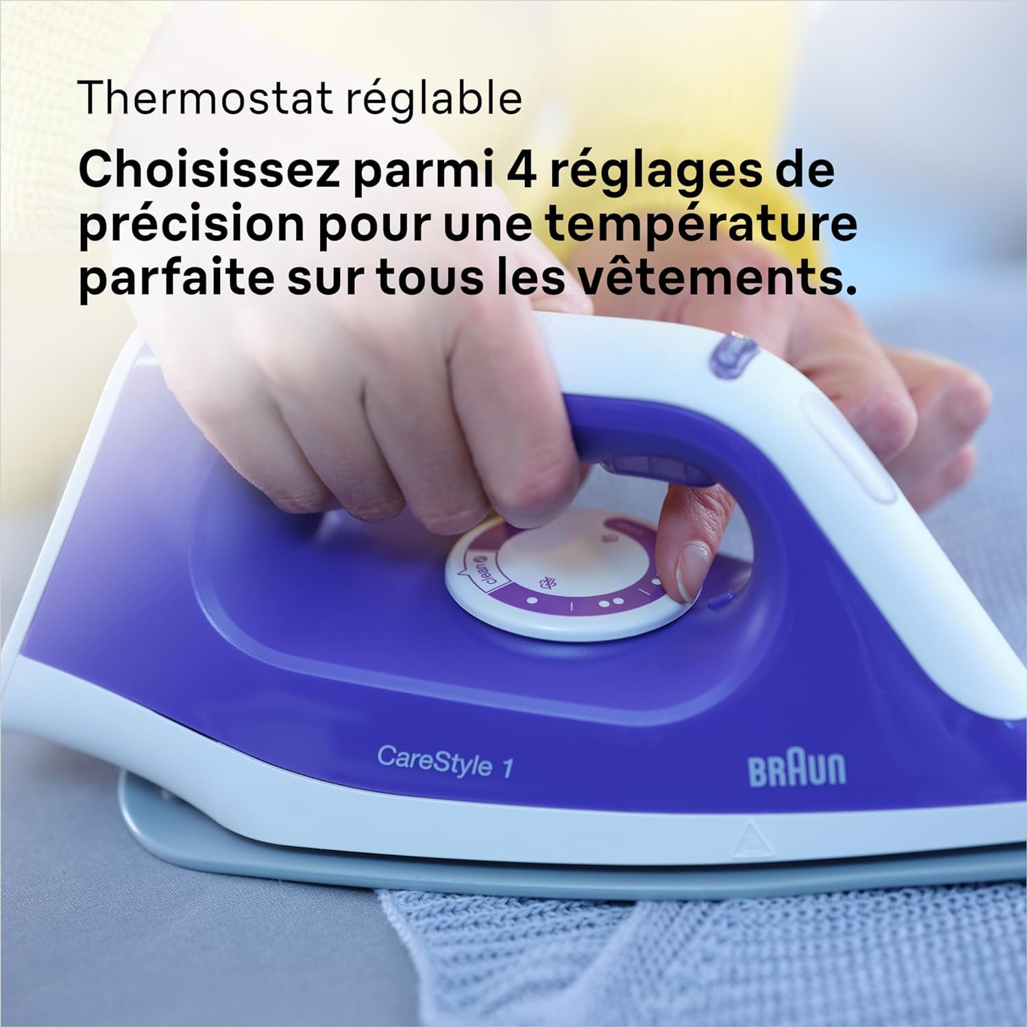 Braun CareStyle 1 IS1014VI, Centrale Vapeur, Débit de Vapeur 120 g/min, Coup de Vapeur 360 g/min, Semelle SuperCeramic FreeGlide 3D, Réservoir de 1,5 l, 2200W, 6 bar [Classe énergétique A+]