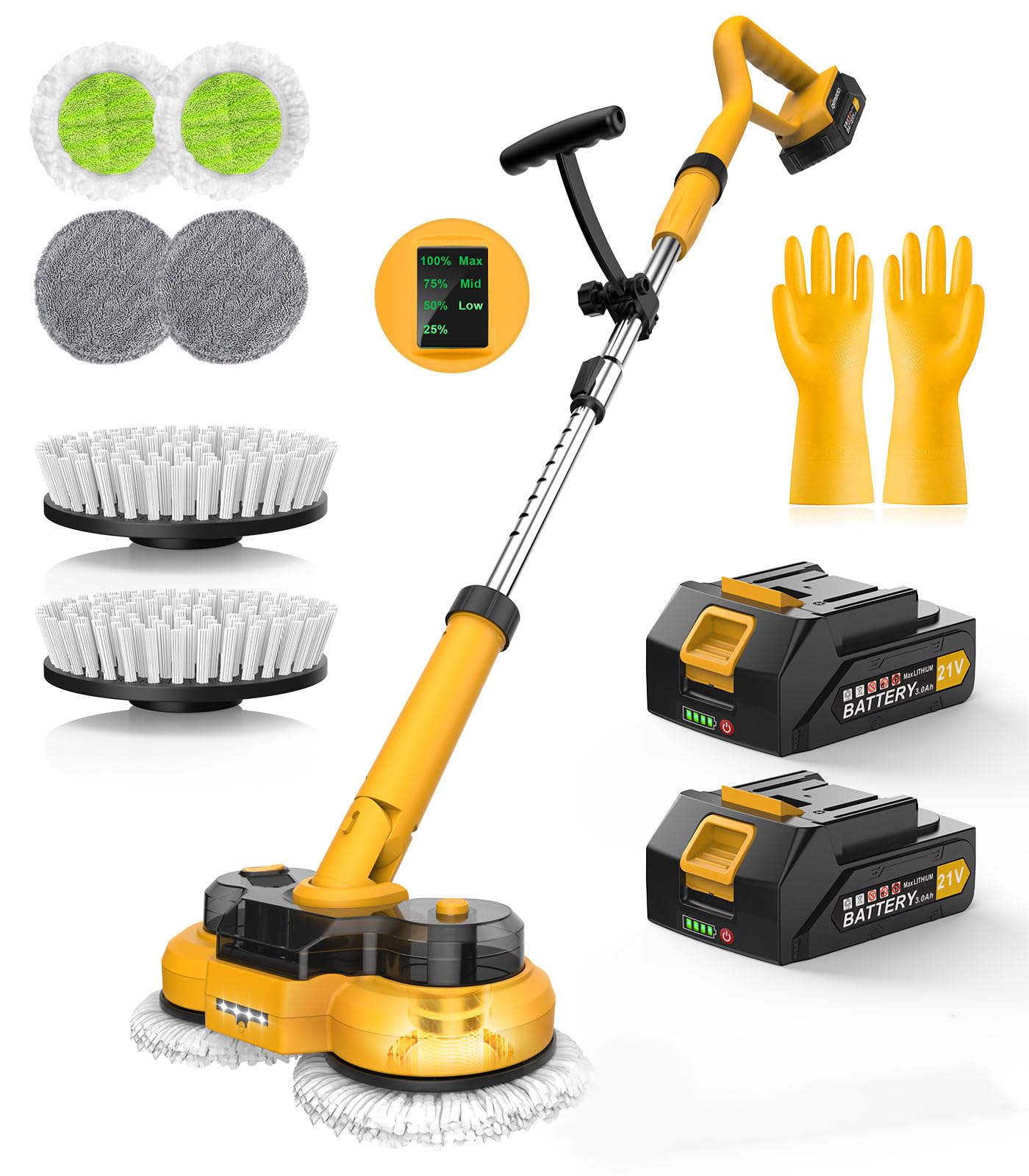 qimedo Cordless Electric Mop M1 with two batteries
