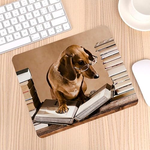 Miniatura 3 de Dachshund - Alfombrilla de mouse para juegos de gusano, salchicha, perro, cachorro, alfombrilla de mouse de goma antideslizante para computadoras,