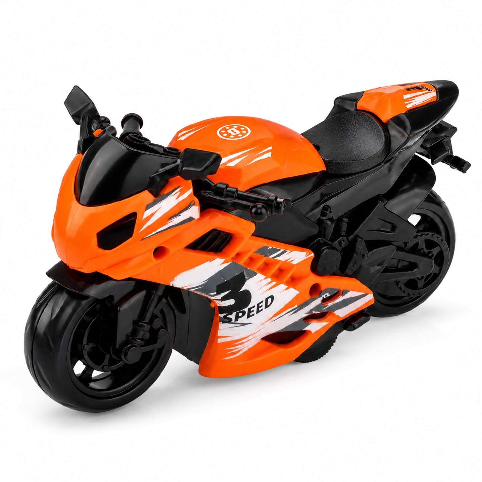 Wvbzf Motorcycle Model, Large Orange Motorbike Model