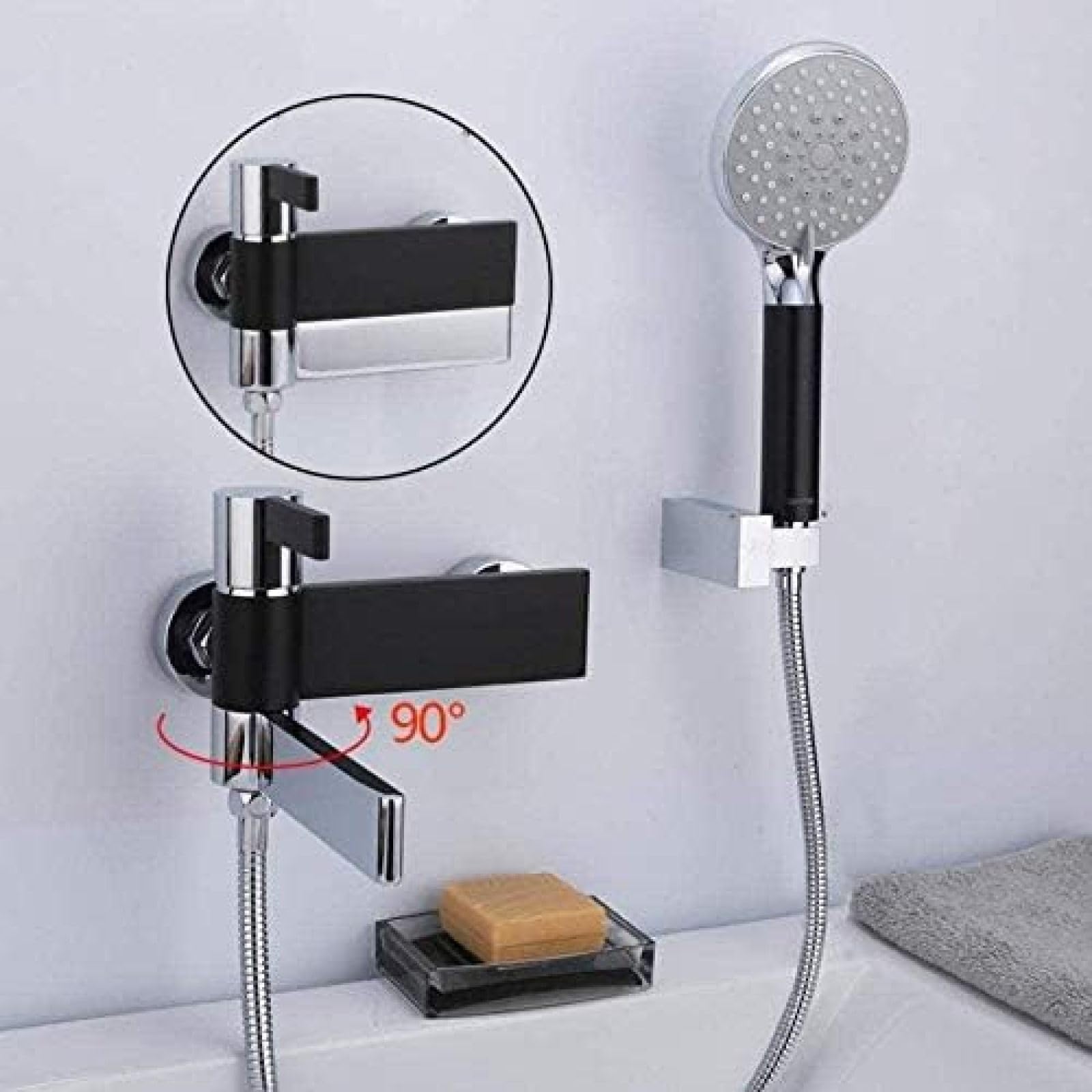 Sxithgkdw Faucet, Faucet Bathtub Faucet Mixer Faucet Bathroom Waterfall Bathtub Faucet Wall Mounted Mixer Tap Rainfall Bathroom Faucets
