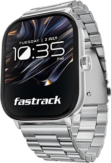 Fastrack Radiant FX2 2.04" AMOLED Smart Watch with BT Calling, Voice Assistant, Functional Crown, Metal Alloy Case, 100+ S... Price In India