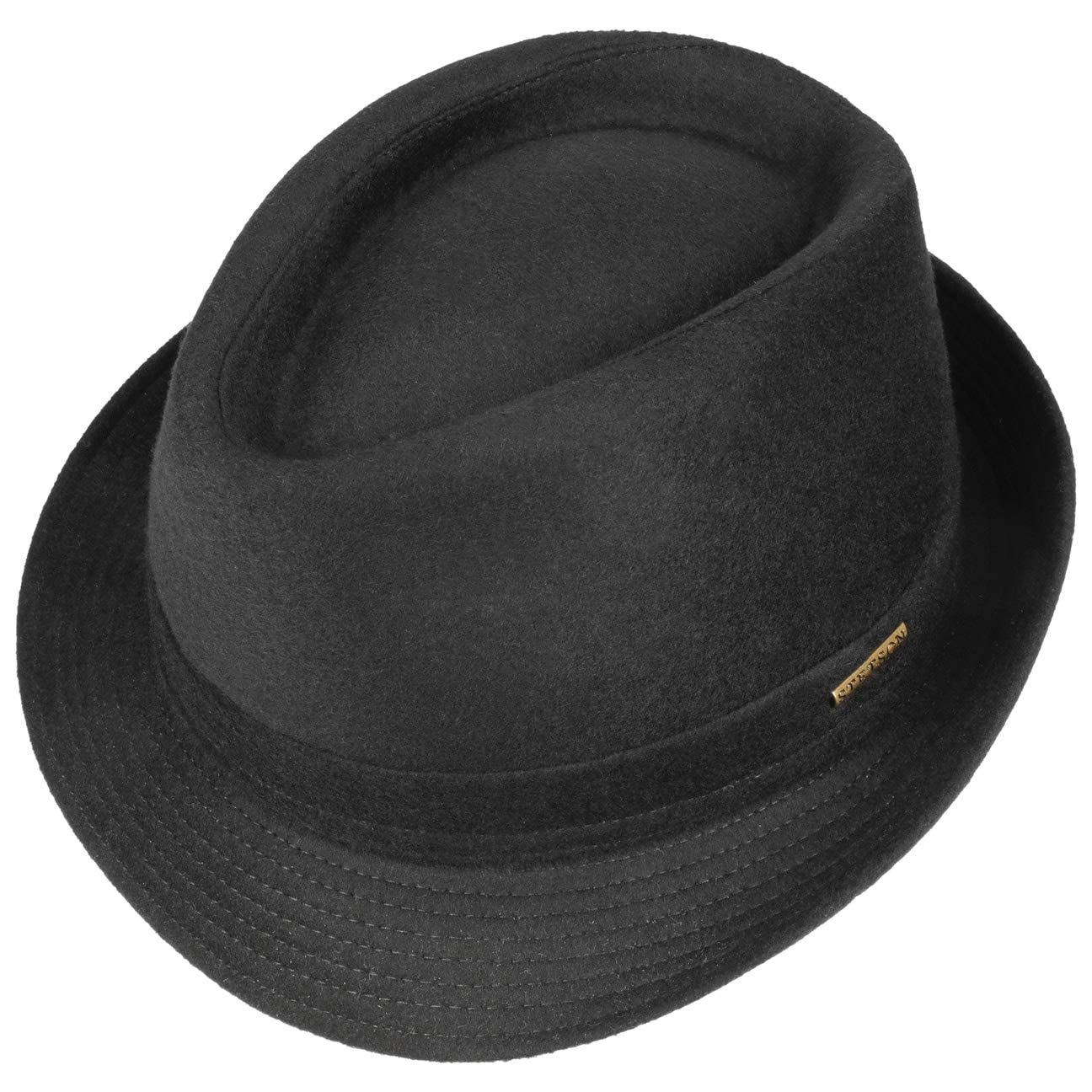 Stetson Benavides Trilby Feltro di Lana Cappello Invernale Teflon Made in Italy Donna Uomo Autunno Inverno