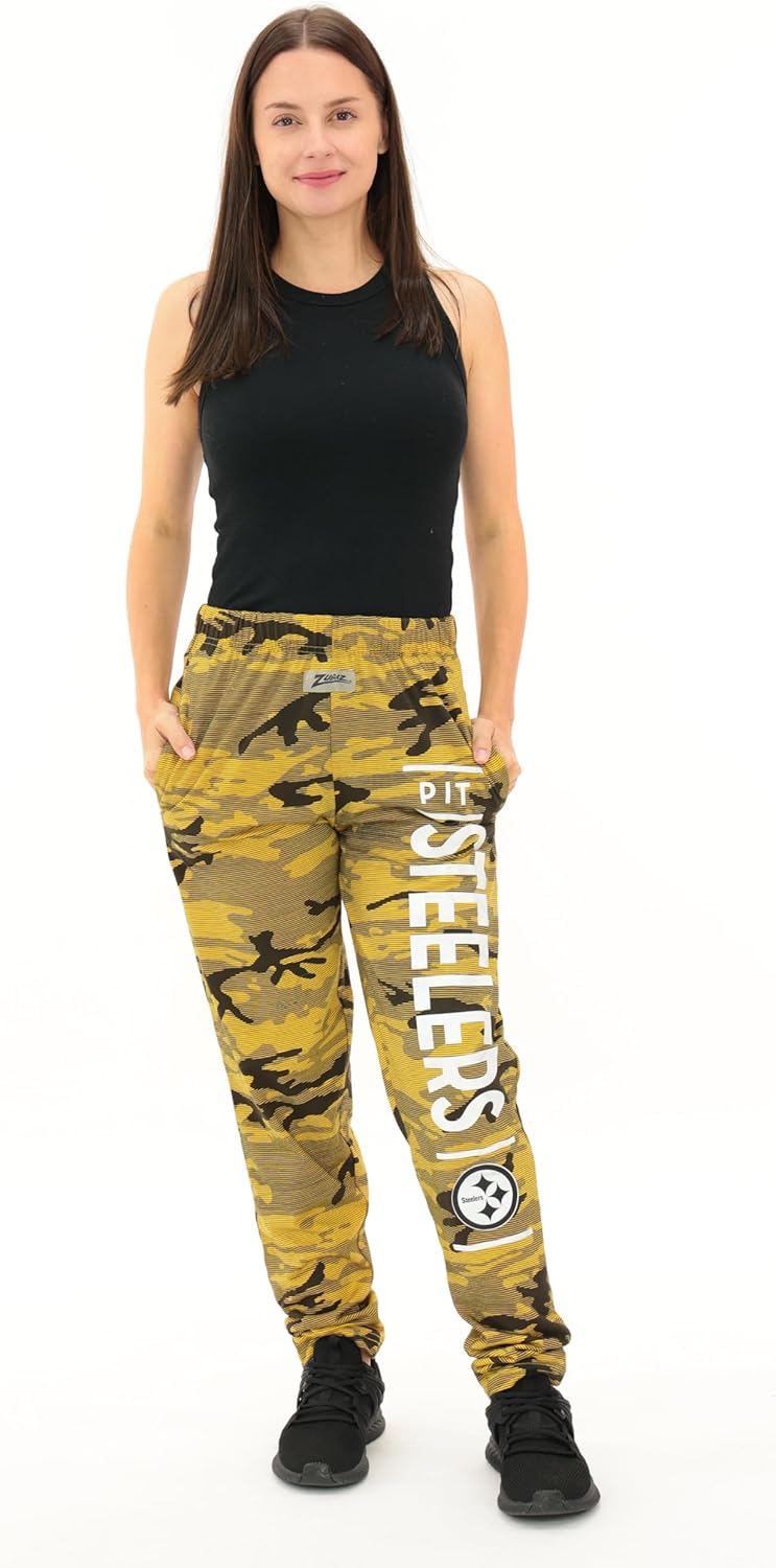 Zubaz 88 NFL Team Logo Pants for Men and Women – Unique Prints and Signature Style – Ideal for Tailgating or Lounging