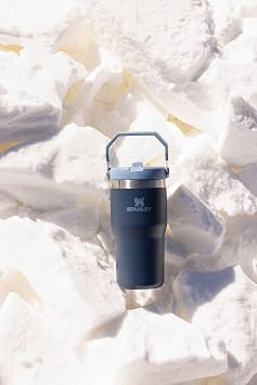 ستانلي IceFlow 2.0 Flip Straw Tumbler بمقبض 20 أونصة | تويست أون ليد وفلوب سترو | زجاجة مياه مقاومة للتسرب | الفولاذ المقاوم للصدأ المعزول | خالية من BPA | رماد