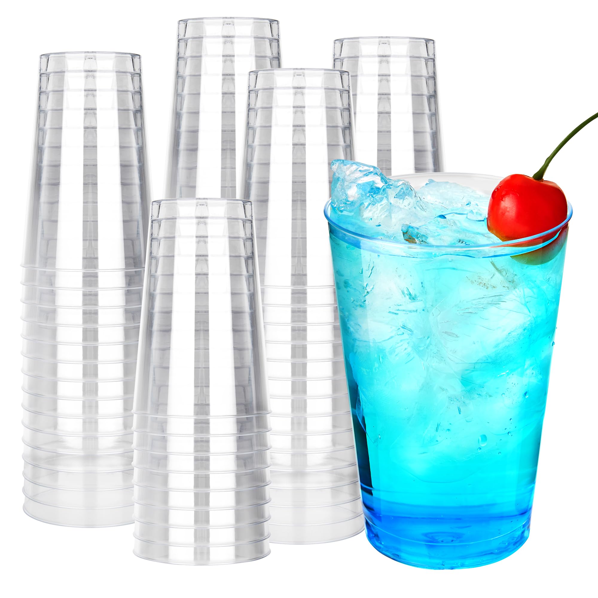 RACETOP 9 oz Clear Plastic Cups 100 packs, Perfect for Parties, Wedding — Amazon image 20