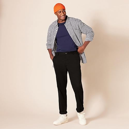 Miniatura 8 de Tienda Essentials Mens Slim-Fit Wrinkle-Resistant Flat-Front Chino Pant