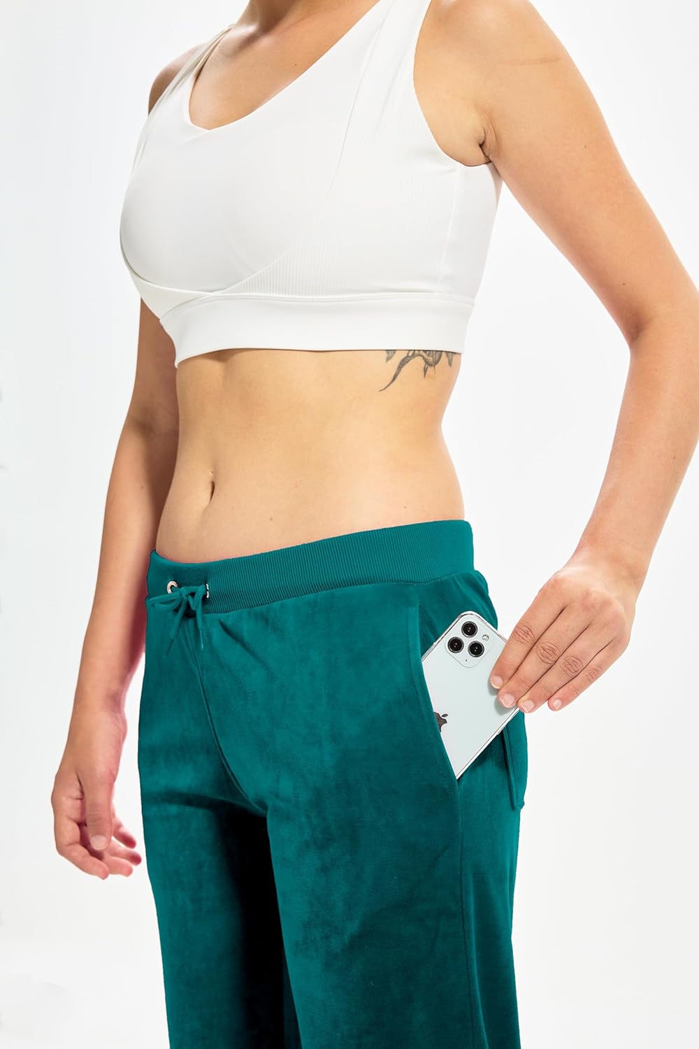 TanBridge Women’s Velour Tracksuit Set 2 Piece Y2K Outfits Zip Up Velvet Hoodie Sweatsuit Jogging Casual Sport Lounge Wear - Image 3