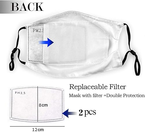 Miniatura 3 de Bonnie - Máscara facial reutilizable para adultos con bandera azul para exteriores