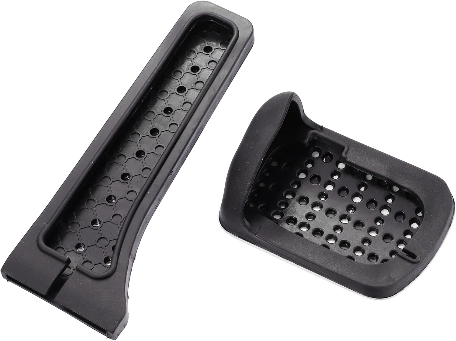 X AUTOHAUX 2pcs Gas and Brake Pedals Pads Cover Anti-Slip for Mercedes-Benz C E S GLK SLK CLS SL Class Stainless Steel Car Pedals Accessories No Drill