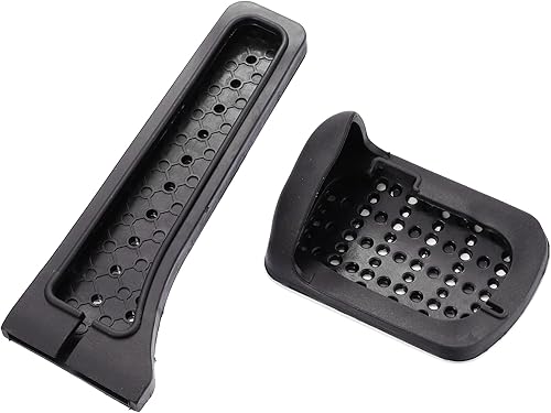 Miniatura 7 de X AUTOHAUX 2 almohadillas de pedal de gas y freno antideslizantes para Mercedes-Benz C E S GLC GLE GLK SLK CLS SL Class acero inoxidable pedales