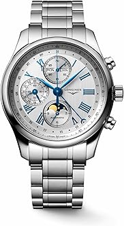 LonginesThe Master Collection Chronograph GMT Automatic Moon Phase Silver Dial Men's Watch L2.773.4.71.6
