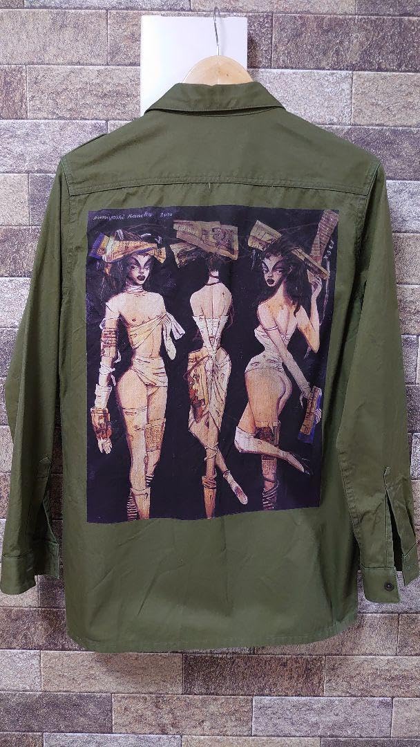 Amazon.co.jp: HYDE着用 金子國義 ミリタリーシャツ ユニセックス