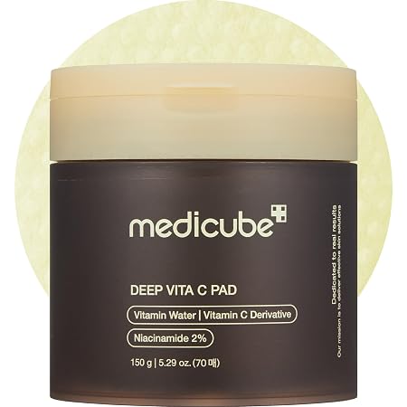 medicube — Almohadillas faciales Deep Vita C
