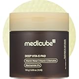 Deep Vita C Facial Toner Pads for Uneven Skin Tone, 500,000PPM of Vitamin Water & 3 Types of Vitamin, Hydrating & Resurfacing (70 sheets)