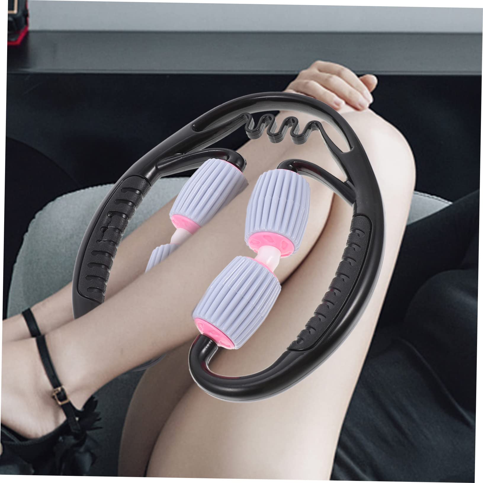 FOMIYES Leg-supporting Massage Roller Leg Massage Roller Muscle Massager Rollers Feet Massager Exercise Foam Roller Portable Leg Roller Calf Muscle Roller Ring Scroll Wheel Massage Stick