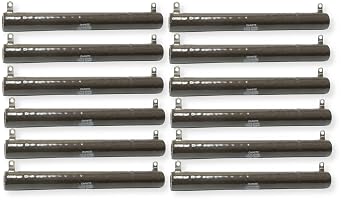 L225J250E Pack of 12 Wirewound Tubular Resistors, 225W, 250 Ohms, 4595V Max, 260 TCR, Rugged Vitreous Enamel Coating, All-Welded Construction, for Industrial and Electronic Applications