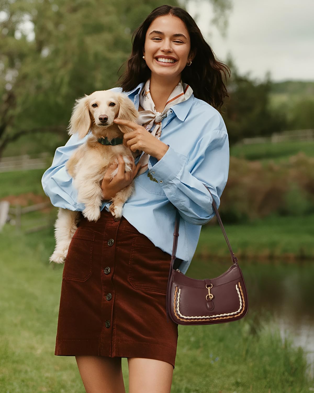 Telena Shoulder Bag for Women, Small Shoulder Purse Vegan Leather Hobo Handbag with Adjustable Strap - Image 2