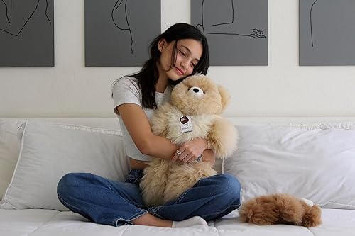 Miniatura 45 de Ositos de peluche suaves y tiernos de alpaca para bebé, 9 pulgadas, animal de peluche de alpaca premium hecho a mano en piel auténtica de Alpaka.