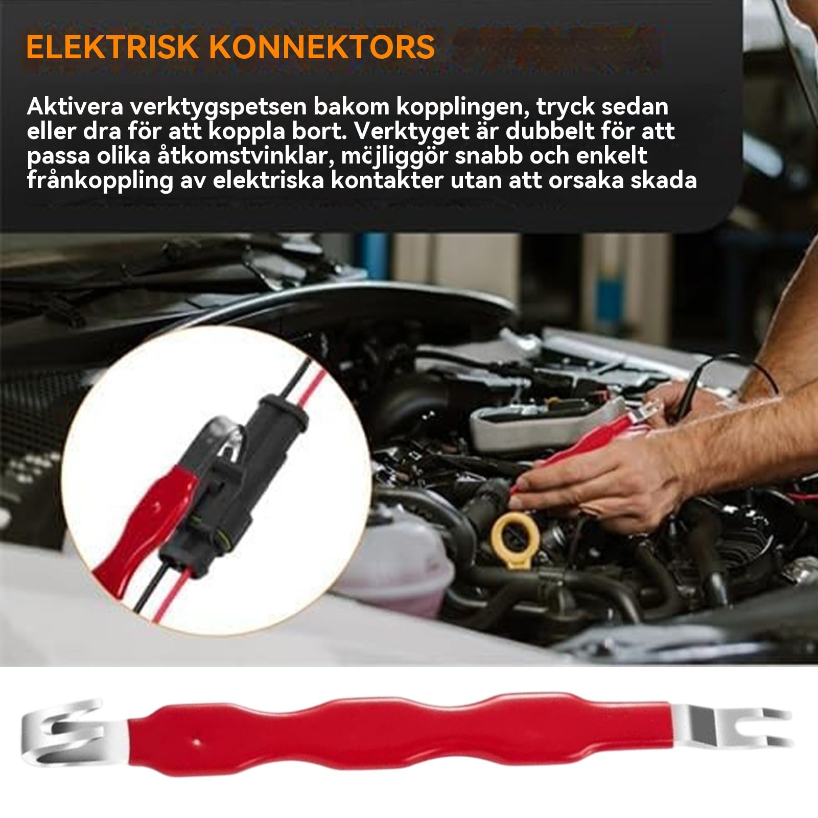 Strumenti di negazione Connessioni Elettriche Di Auto - Smontaggio Presa Auto | Estrattore a doppia funzione Facile Scollegamento - Utensile meccanico Appassionati
