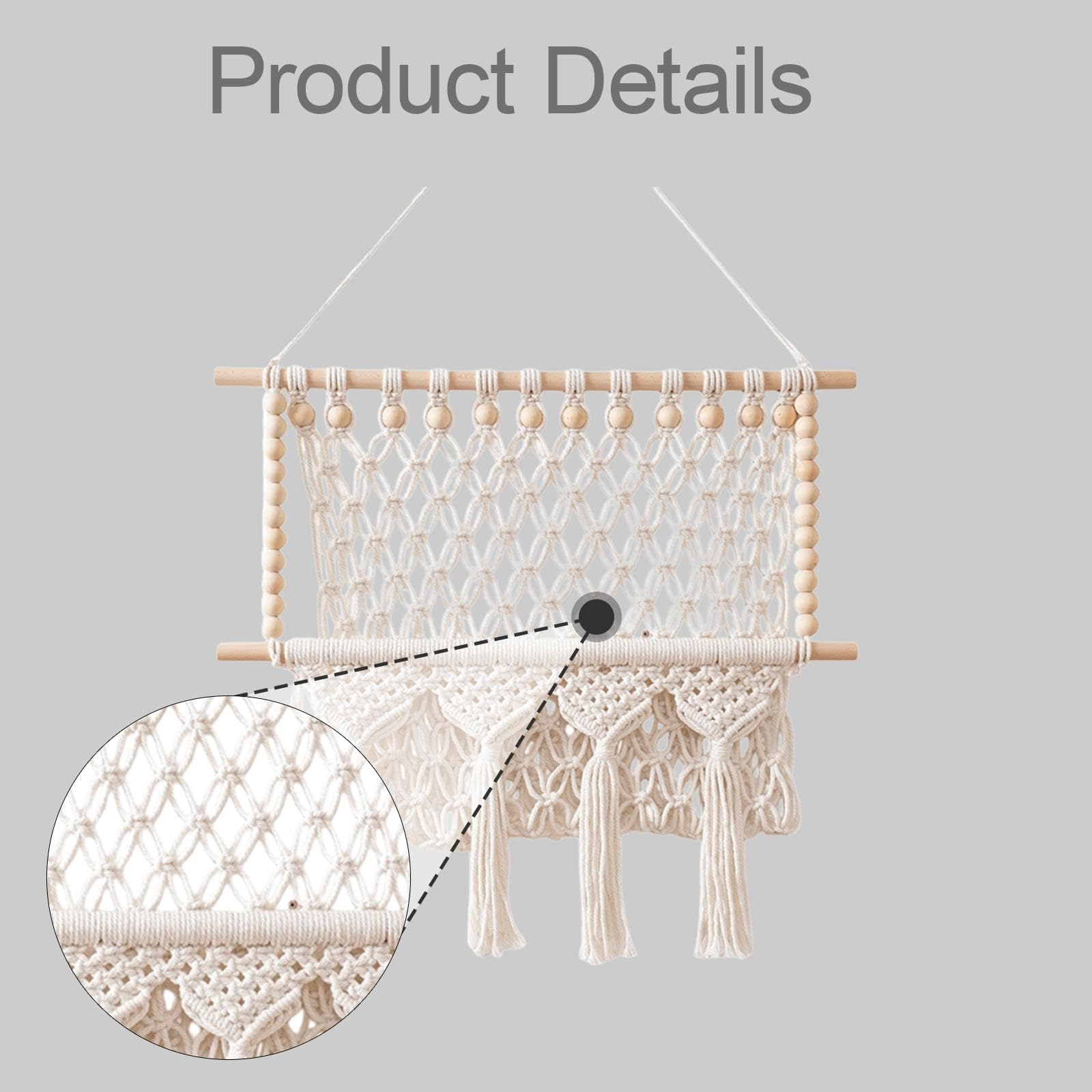 Decoración de Pared de Macramé para El Hogar, Arte Decorativo para El Dormitorio.