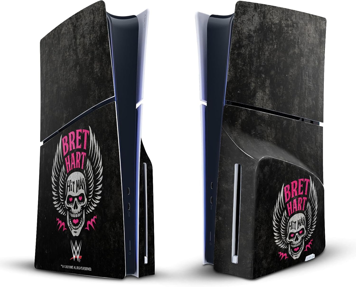 Head Case Designs Officially Licensed WWE Hitman Skull Bret Hart Vinyl Sticker Gaming Skin Decal Cover Compatible with Sony PlayStation 5 PS5 Slim Disc Edition Console