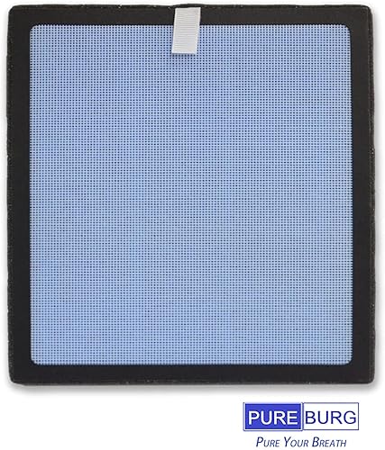 Miniatura 3 de PUREBURG Filtros de repuesto P1802 True HEPA compatibles con purificador de aire YIOU R1 P1802 y purificador de aire Elechomes P1801, carbón